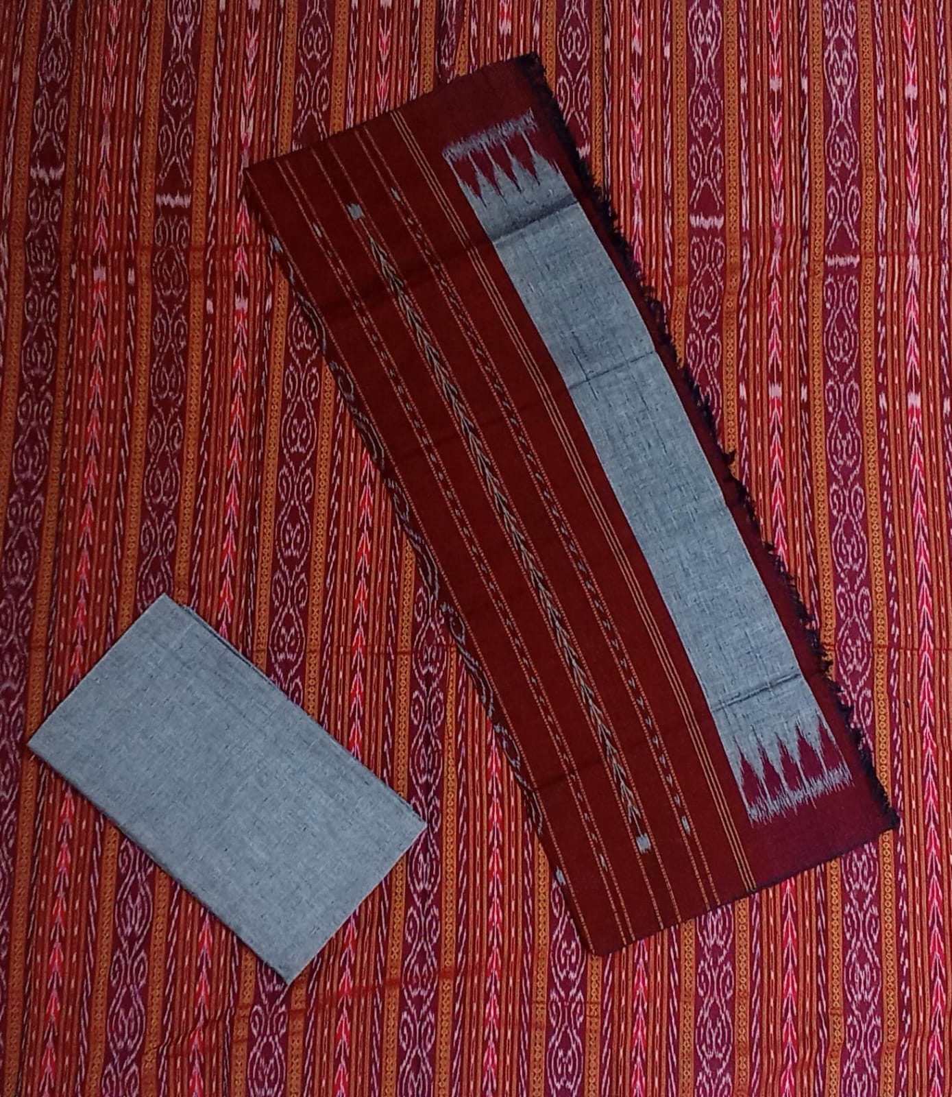 Nuapatna handloom Ikat Bandha unstitched dress set best one from Odisha