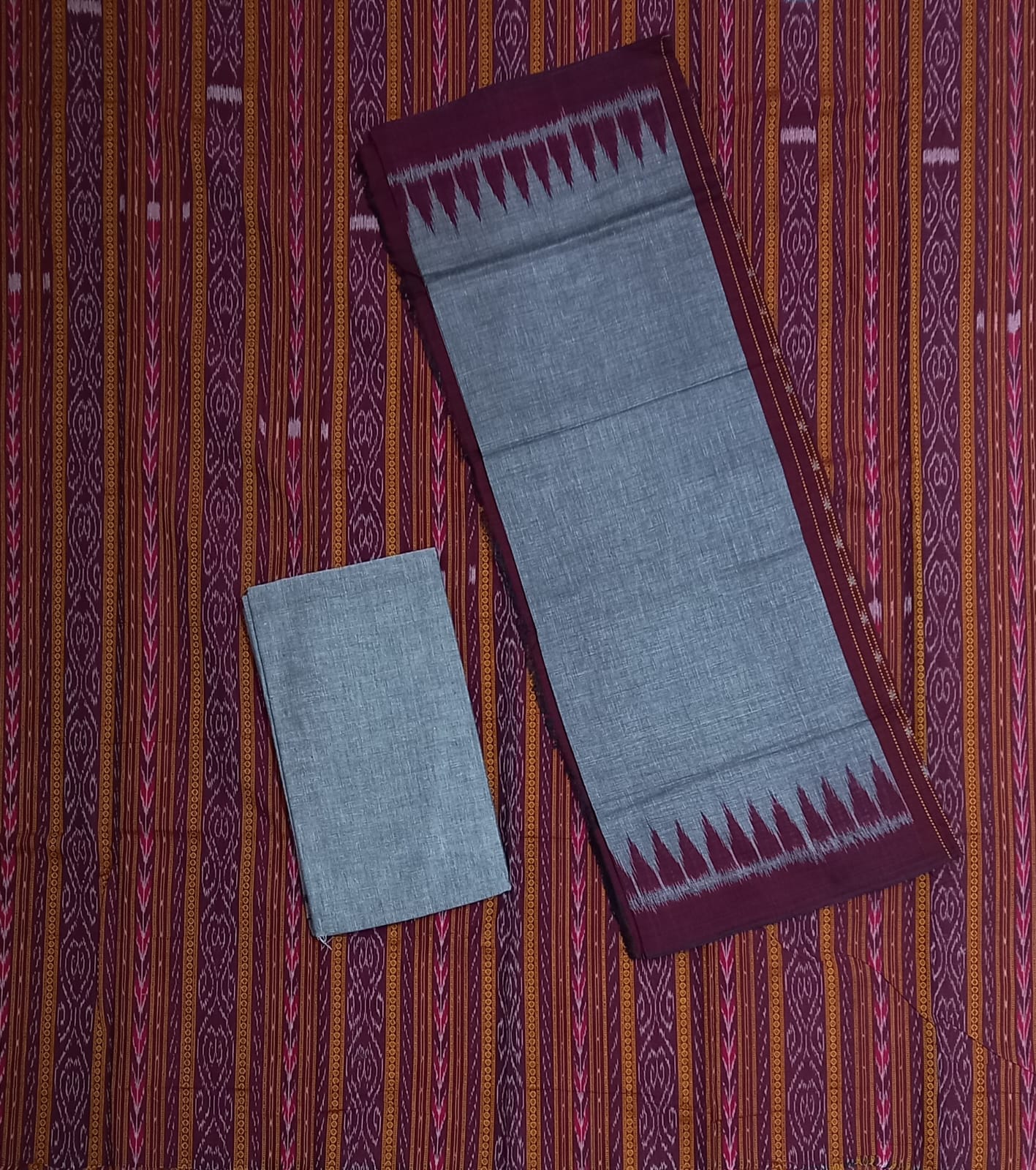 Shop Best Quality Maniabandha handloom Dress Set | Unstitched Odisha Cotton patchwork Collection