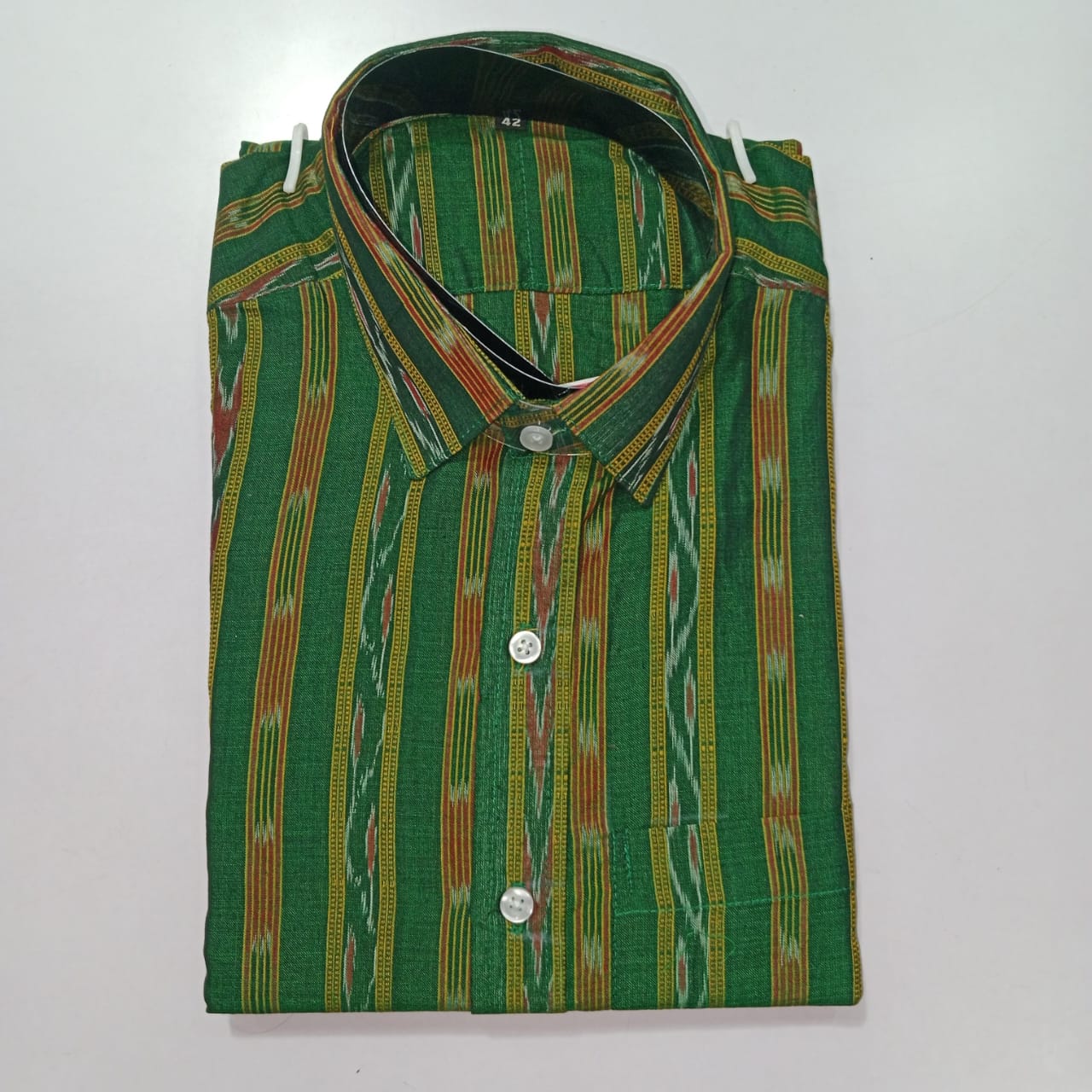 Odisha Handloom Nuapatna Pure Cotton half Shirt for Men