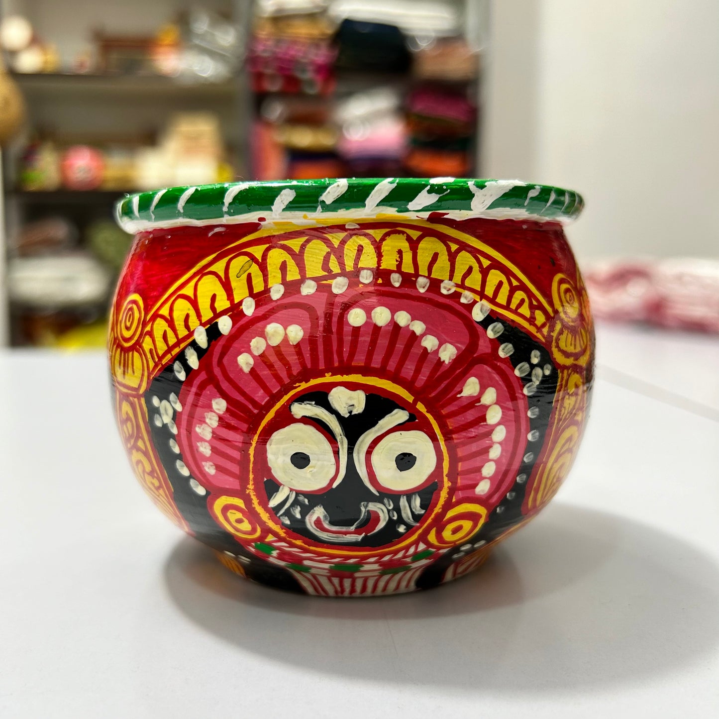 Odisha Handicraft Puri Jagannath Idol Patachitra Painting Mana for Puja Room