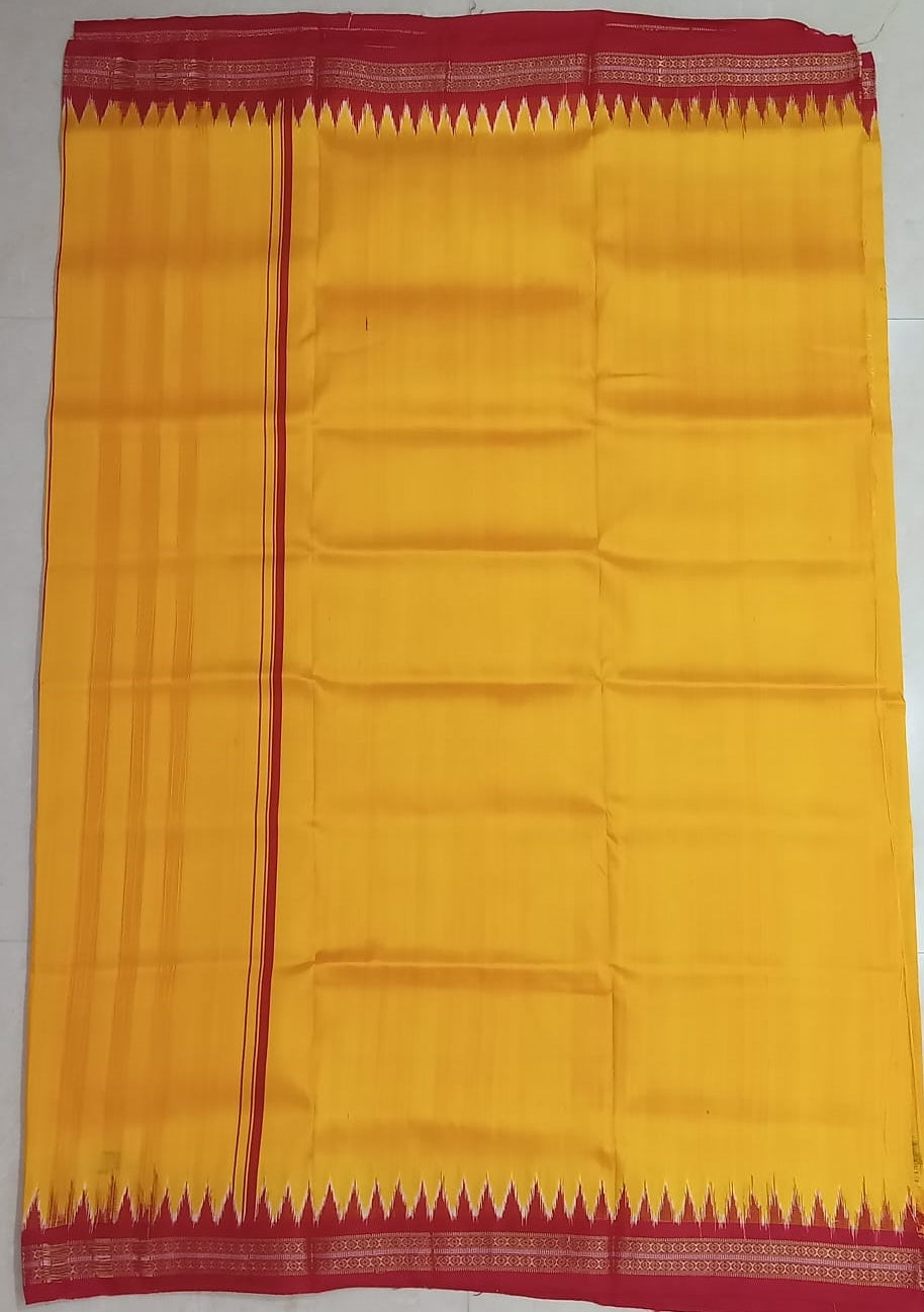 Odisha Handloom Nuapatna Pure Silk Khandua Joda or Dhoti for Men