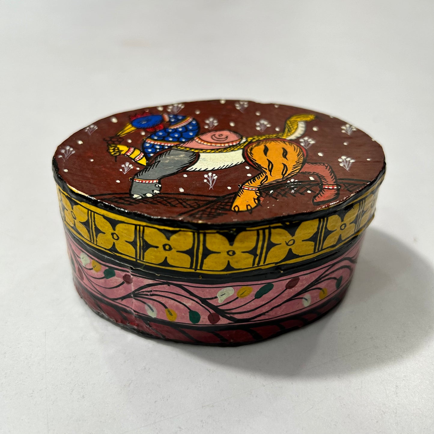 Odisha handicraft Patachitra painting Jewellery box from raghurajpur