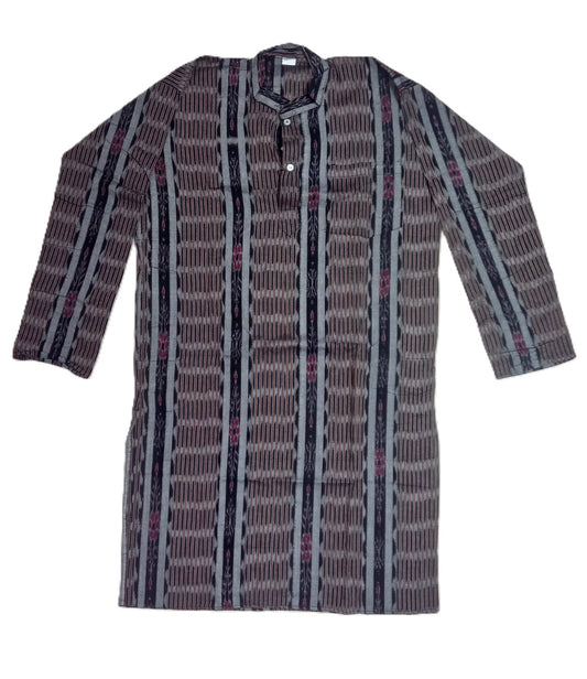 Odisha Handloom sambalpuri Ikat cotton Long gents Kurta for traditional Wear