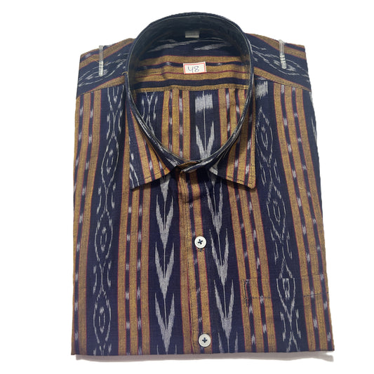 Odisha handloom Cotton new sambalpuri pattern ikat half shirt for party