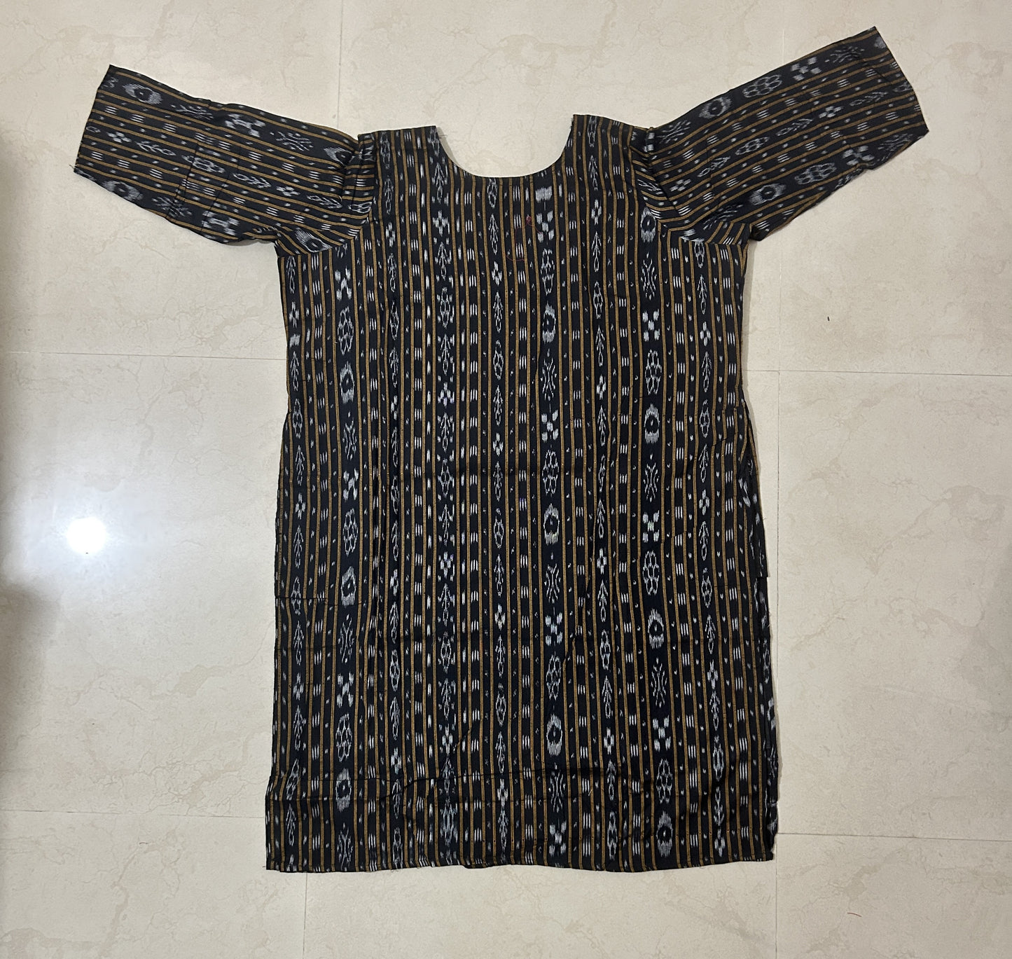 Odisha Handloom Sambalpuri Ikkat Ready Made Kurti Dress for Girls