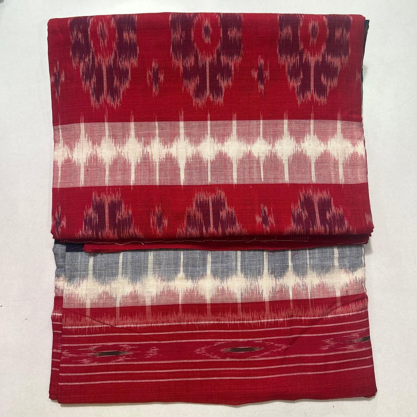 Odisha handloom nuapatna bandha multi color Pure organic cotton saree