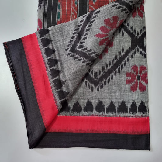 Odisha Nuapatna Handloom Big Fhula Tara bali design Cotton bandha Saree