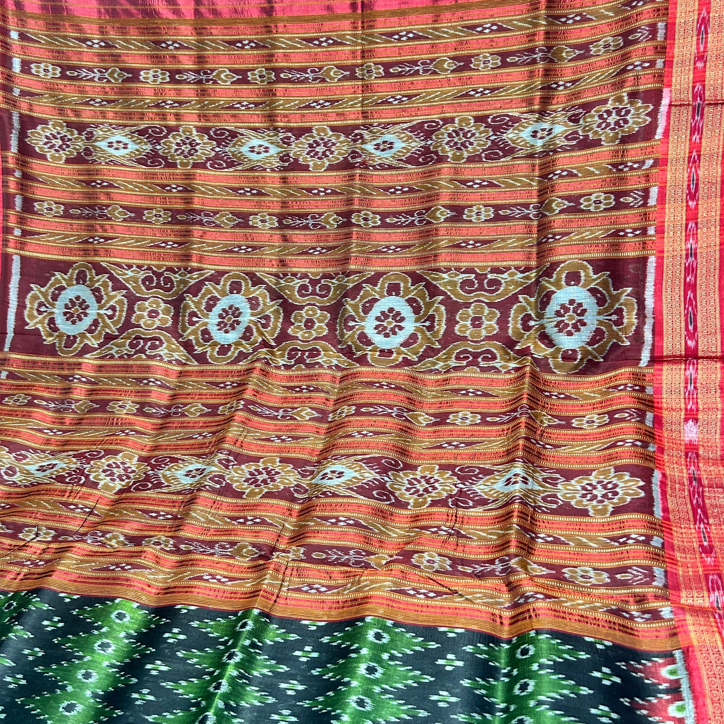 Odisha handloom exclusive authentic luxury silk khandua saree from nuapatna