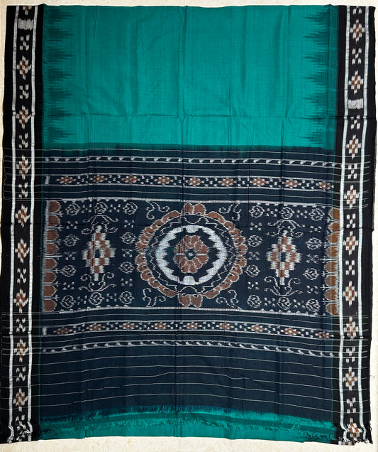 Odisha handwoven unique design bandha cotton handloom saree from nuapatna