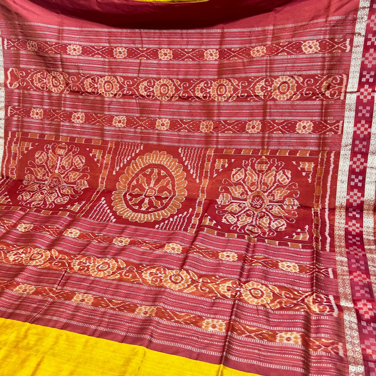 Best Quality authentic Sambalpuri handloom Pasapalli work odisha silk saree for bridal wear