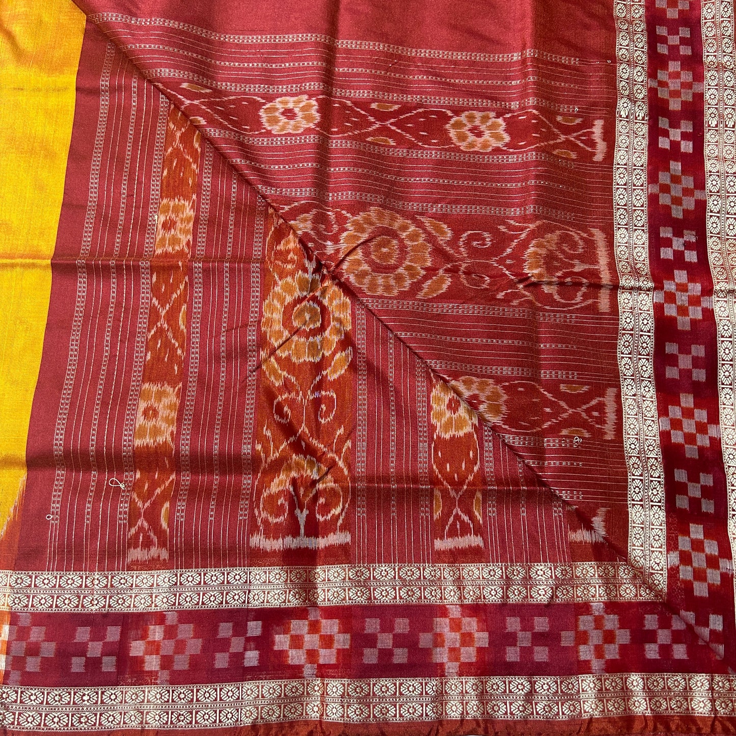 Best Quality authentic Sambalpuri handloom Pasapalli work odisha silk saree for bridal wear