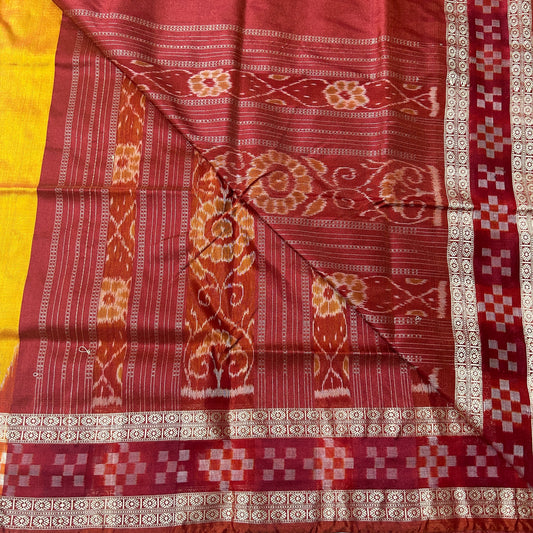 Best Quality authentic Sambalpuri handloom Pasapalli work odisha silk saree for bridal wear