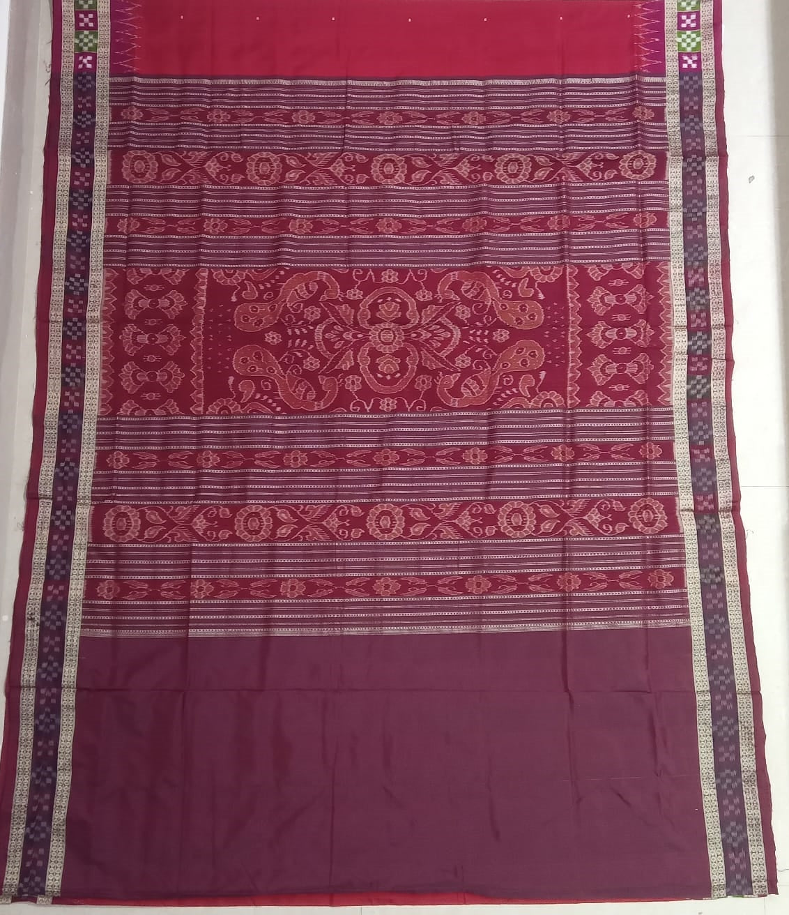 Odisha Sambalpuri Bomkai Silk Sonepuri Handloom handwoven multi color saree