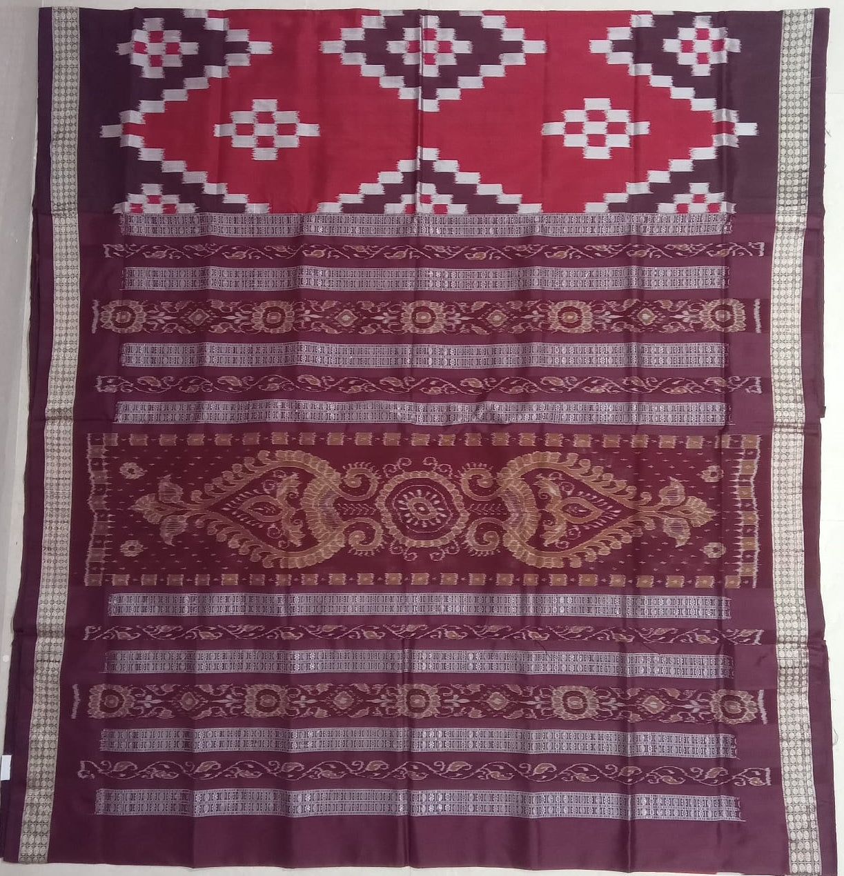 Unique Design Odisha Handloom Sambalpuri Silk Party Function Wear Women's Saree