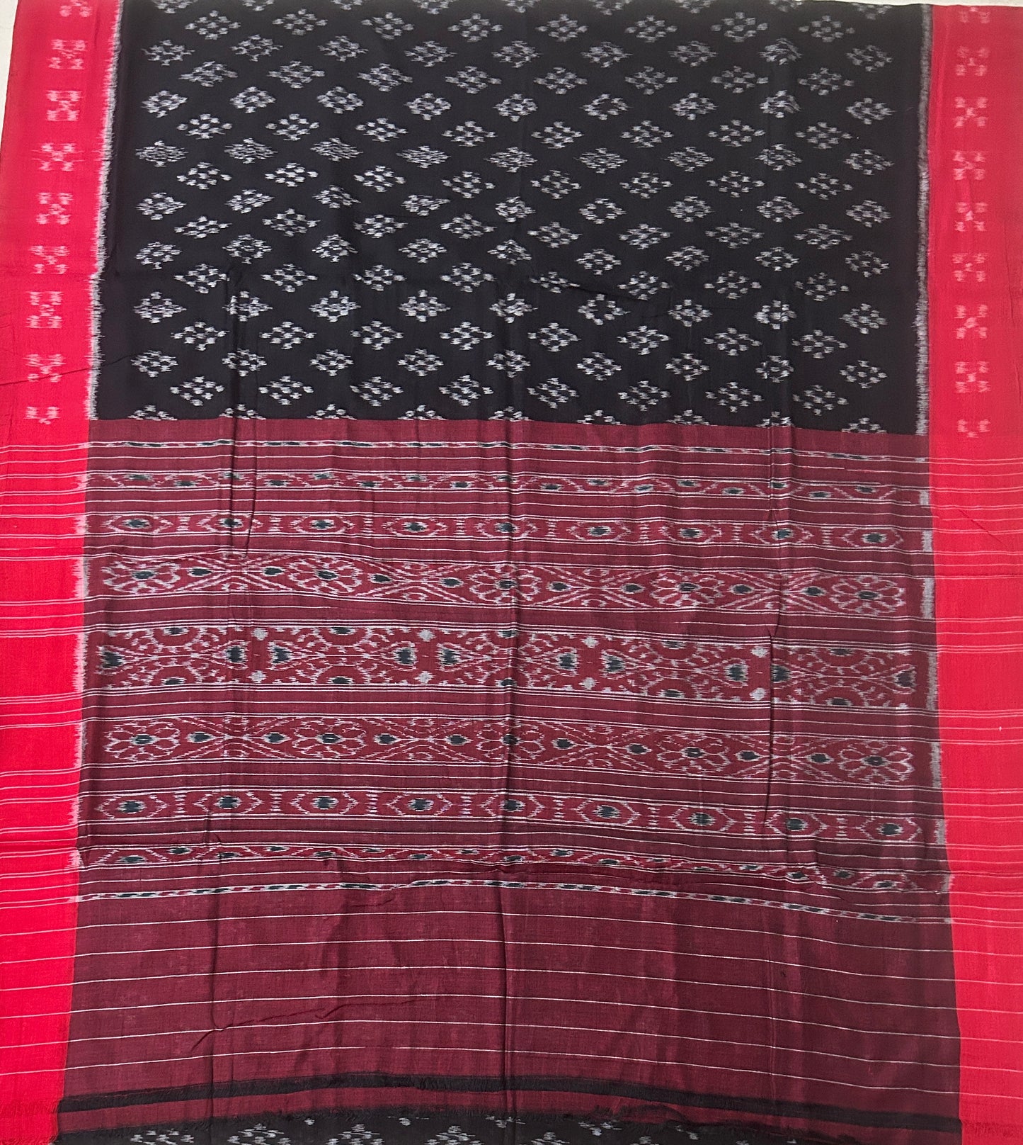 Odisha Handloom maniabandha cotton flower design bandha cotton saree