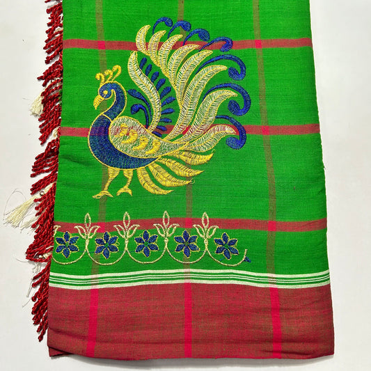 Odisha Handloom Cotton Santhali Saree of Mayurbhanj