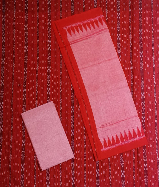 Odisha Handloom Pure Sambalpuri Cotton Ladied Dress Set : Unstitched Dresses Material Set