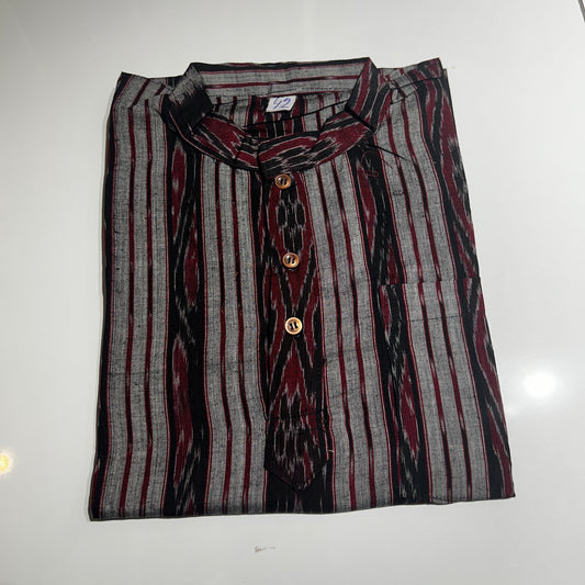 Odisha Handloom Nuapatna weave cotton Short kurta for men