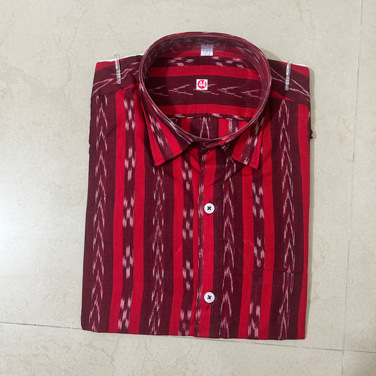 Odisha Handloom Pure Cotton Authentic new design Sambalpuri Half Shirt