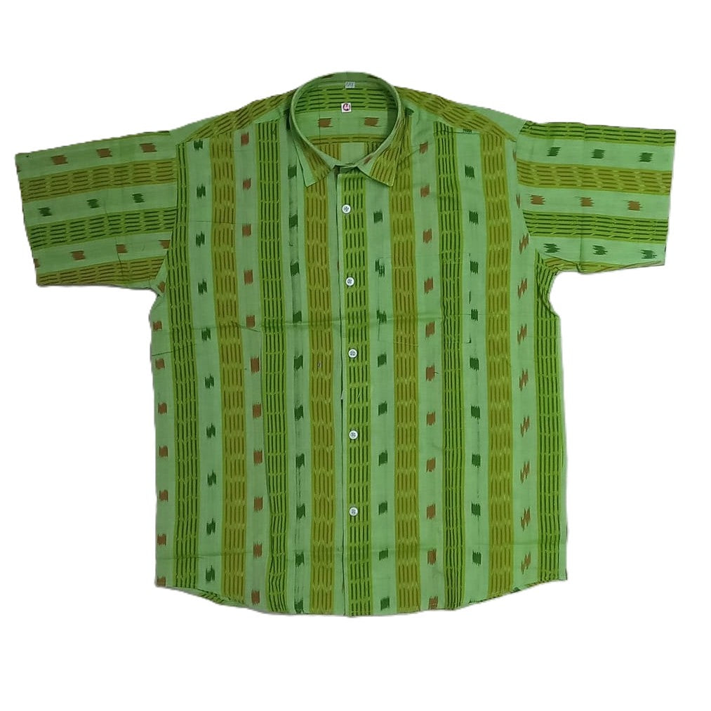Odisha famous 100% pure cotton bandha nuapatna handloom half shirt for men