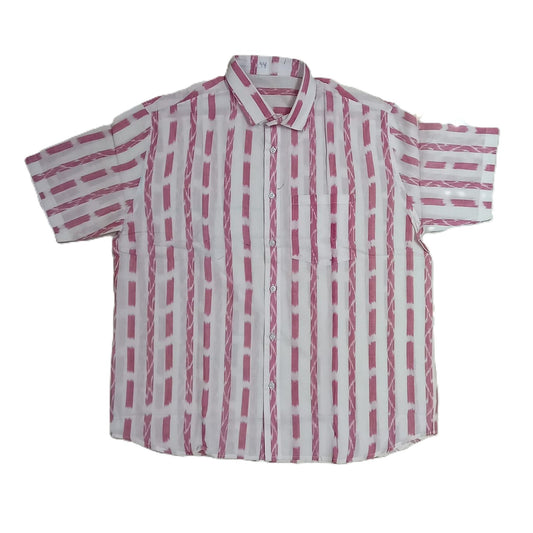 Odisha Handloom Pure Cotton Sambalpuri design ikat half shirt for Men