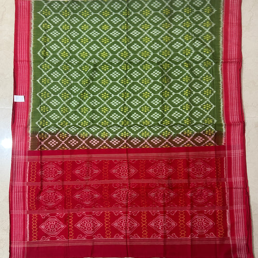 Buy Sambalpuri Ikat handloom Pure cotton multi color odisha bandha saree from Boudh