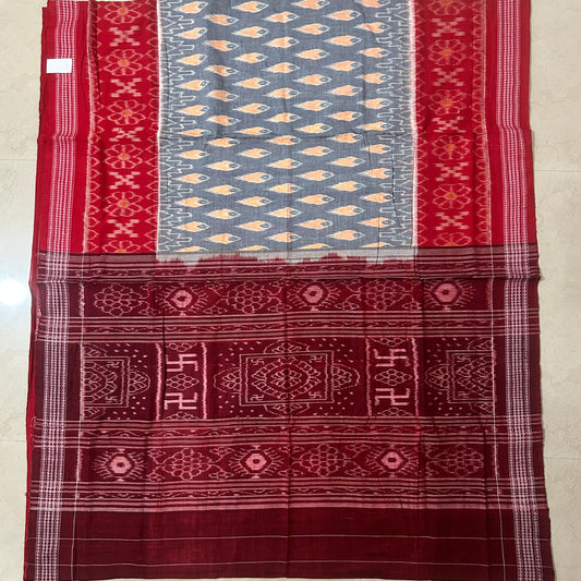 Odisha Handloom Sambalpuri Temple design Cotton Saree for wedding party from Sonepur