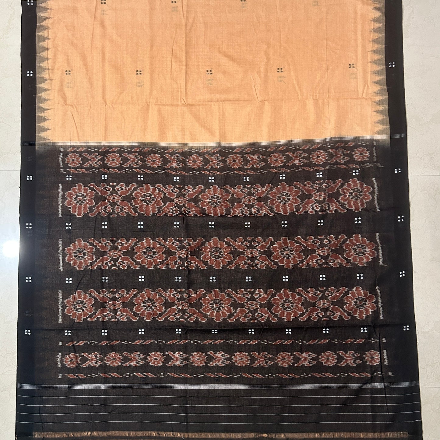 Odisha Handloom Pure Cotton School Uniform Saree