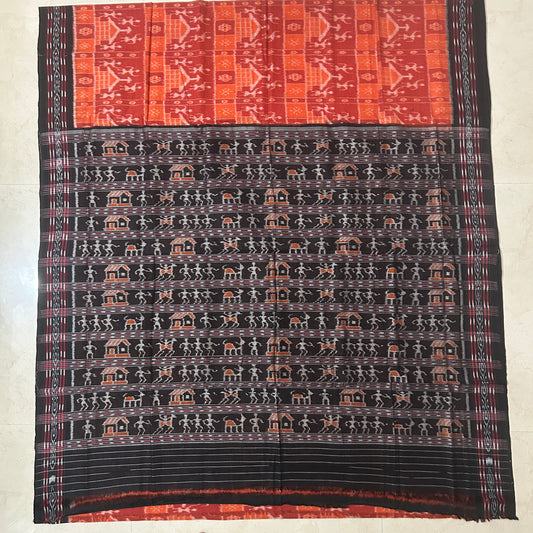 Buy Pure Authentic bandha handloom Odisha Sambalpuri Cotton Saree