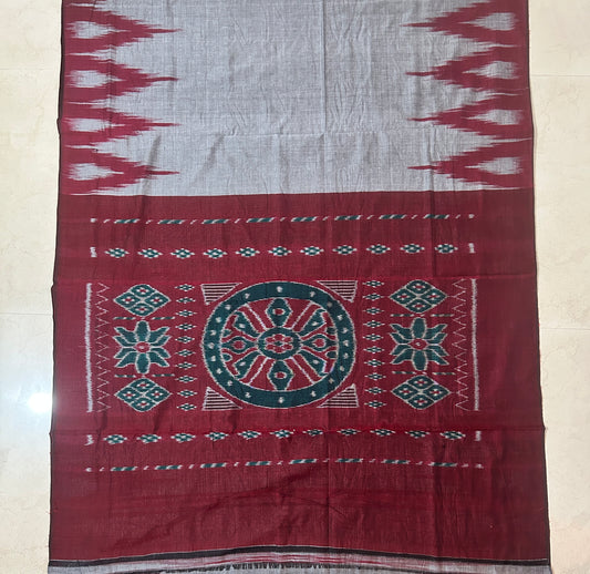 Odisha Handloom big kumbha design kargil cotton saree for casual wear
