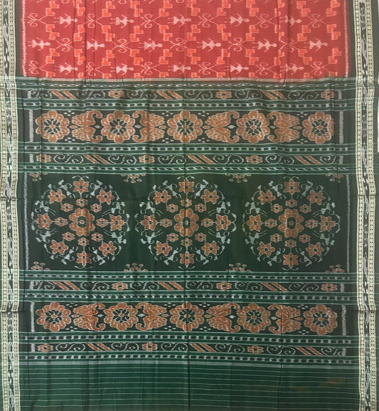 Buy Pure Authentic bandha handloom Odisha Sambalpuri Cotton Saree