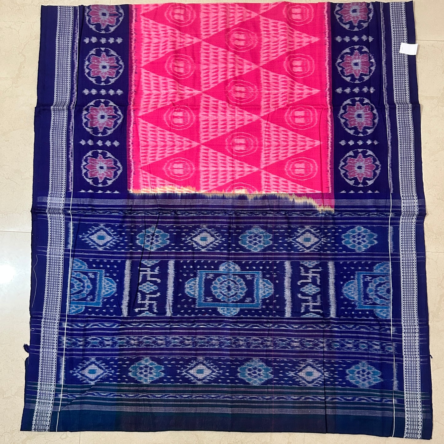 Odisha Handloom Pure sambalpuri bomkai Cotton Bridal Cotton Saree for Gifting