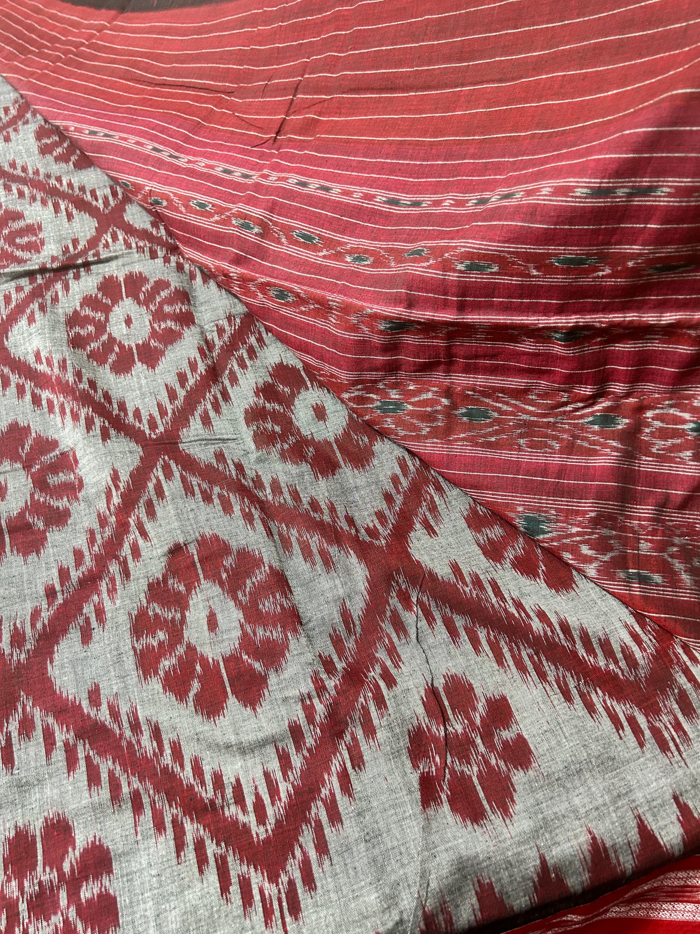 Odisha handloom nuapatna weave pure cotton big motif design saree