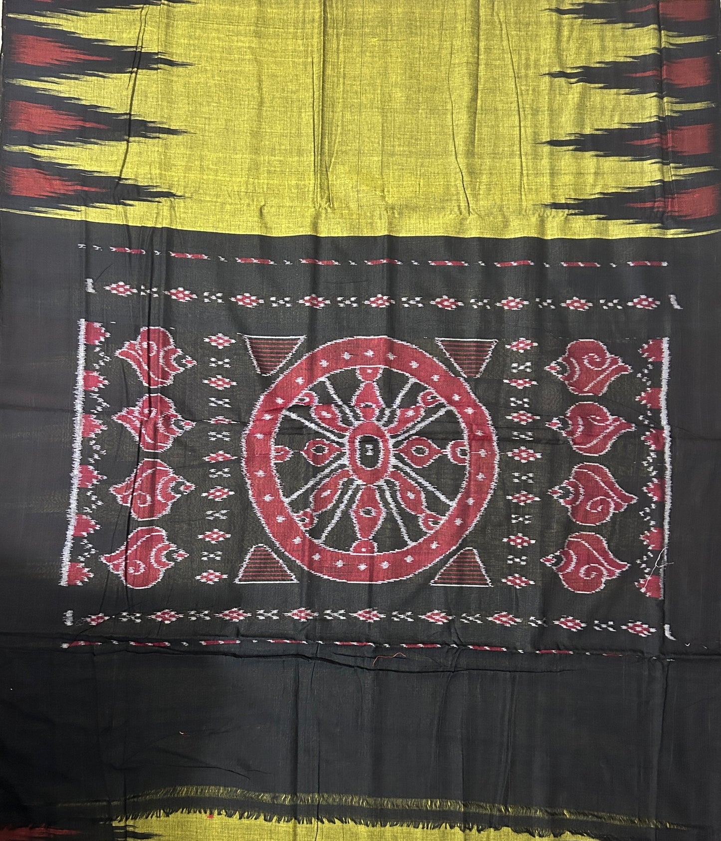 Kargil Cotton Saree - Odisha Handloom Sari from Nuapatna