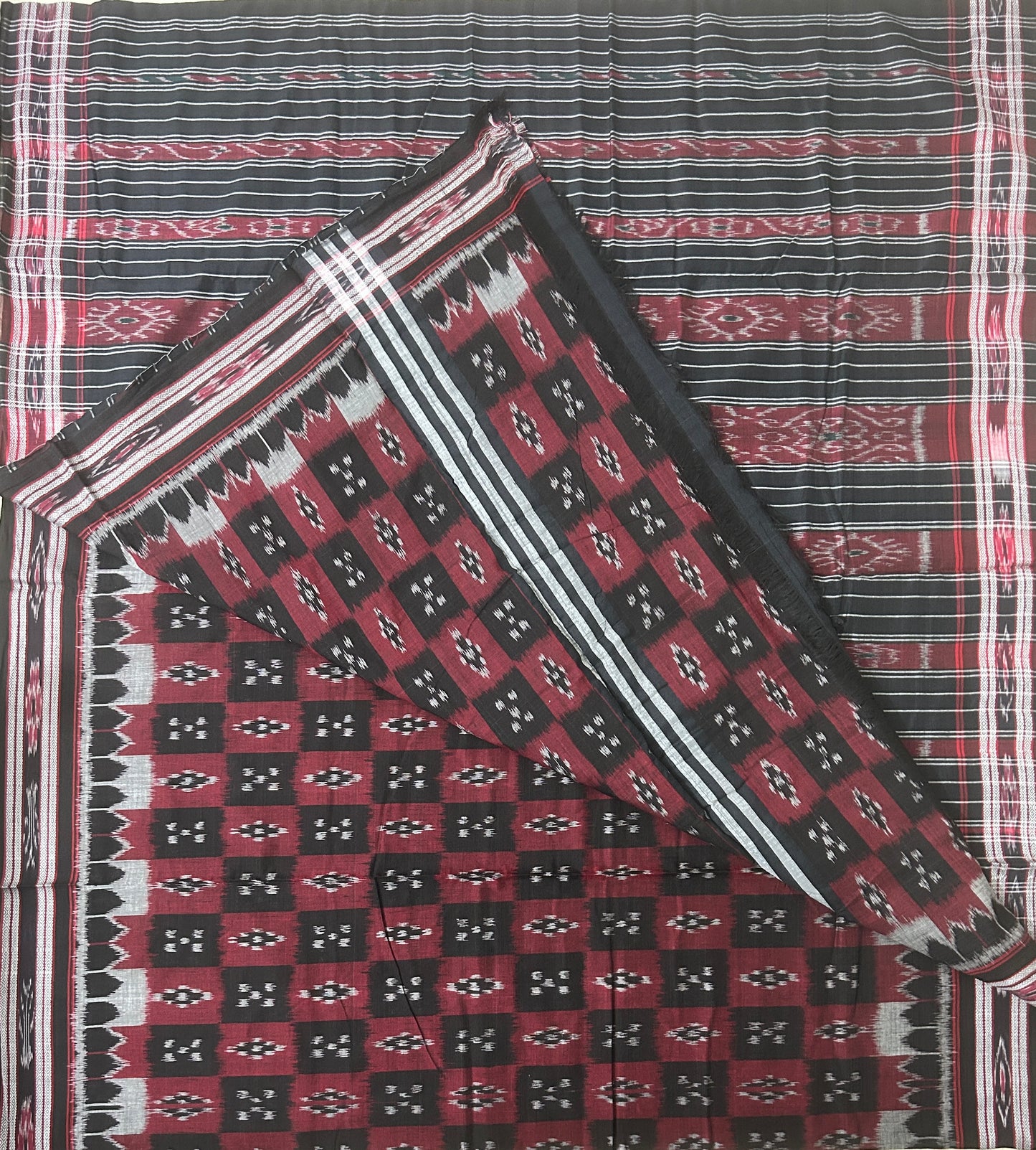 Odisha Handloom Sambalpuri design ikat pasaplli cotton saree