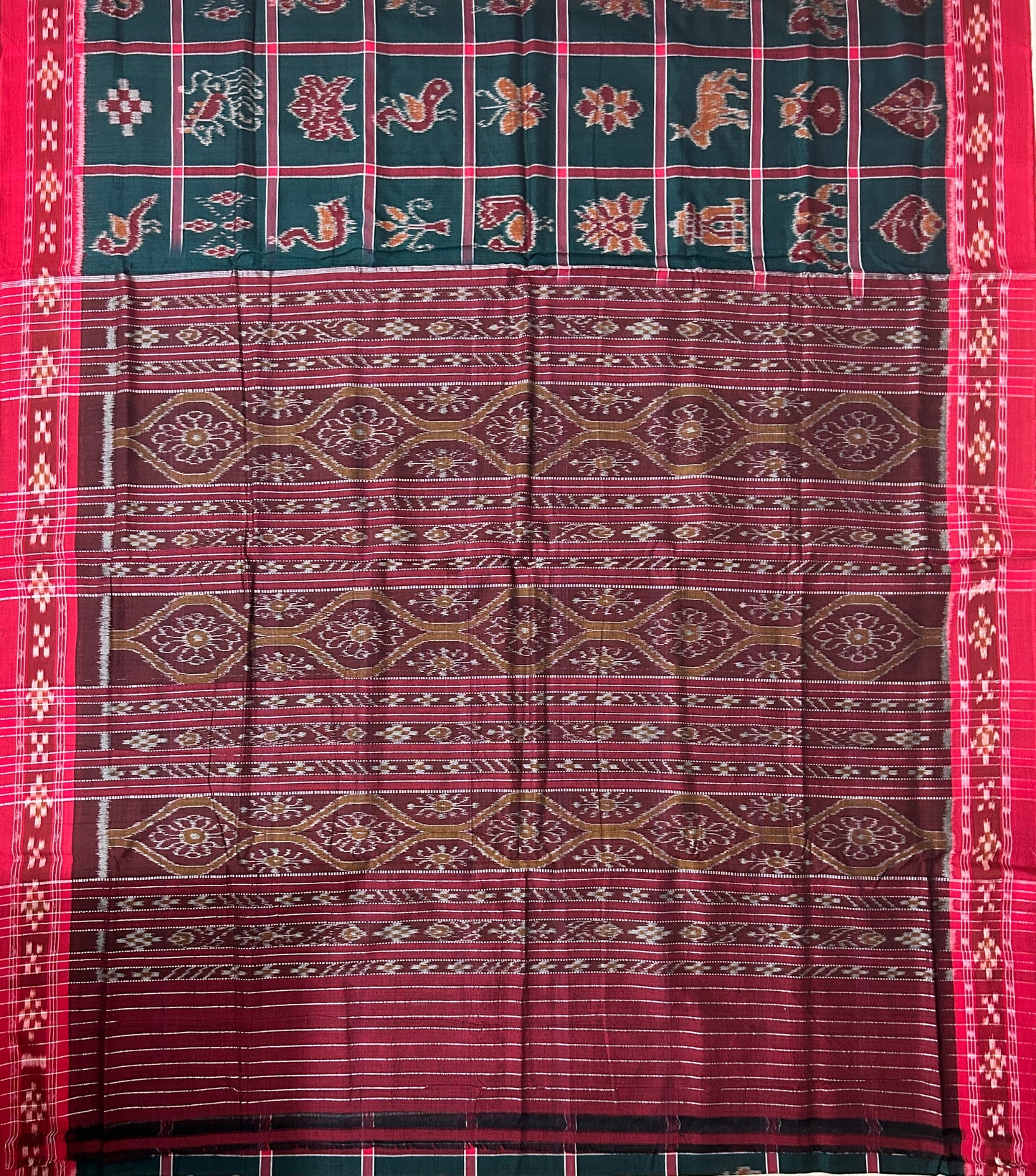 Odisha Pure cotton Nabakothi design Saree for artists and film makers from nuapatna handloom