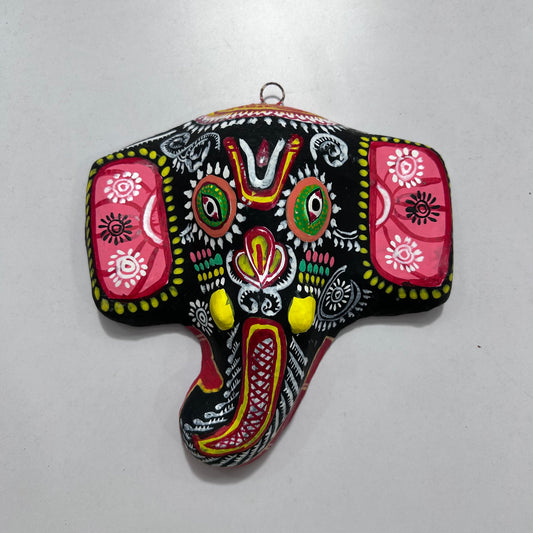 Odisha handicraft Raghurajpur Papier Mache Lord Ganesh Elephant Face mask