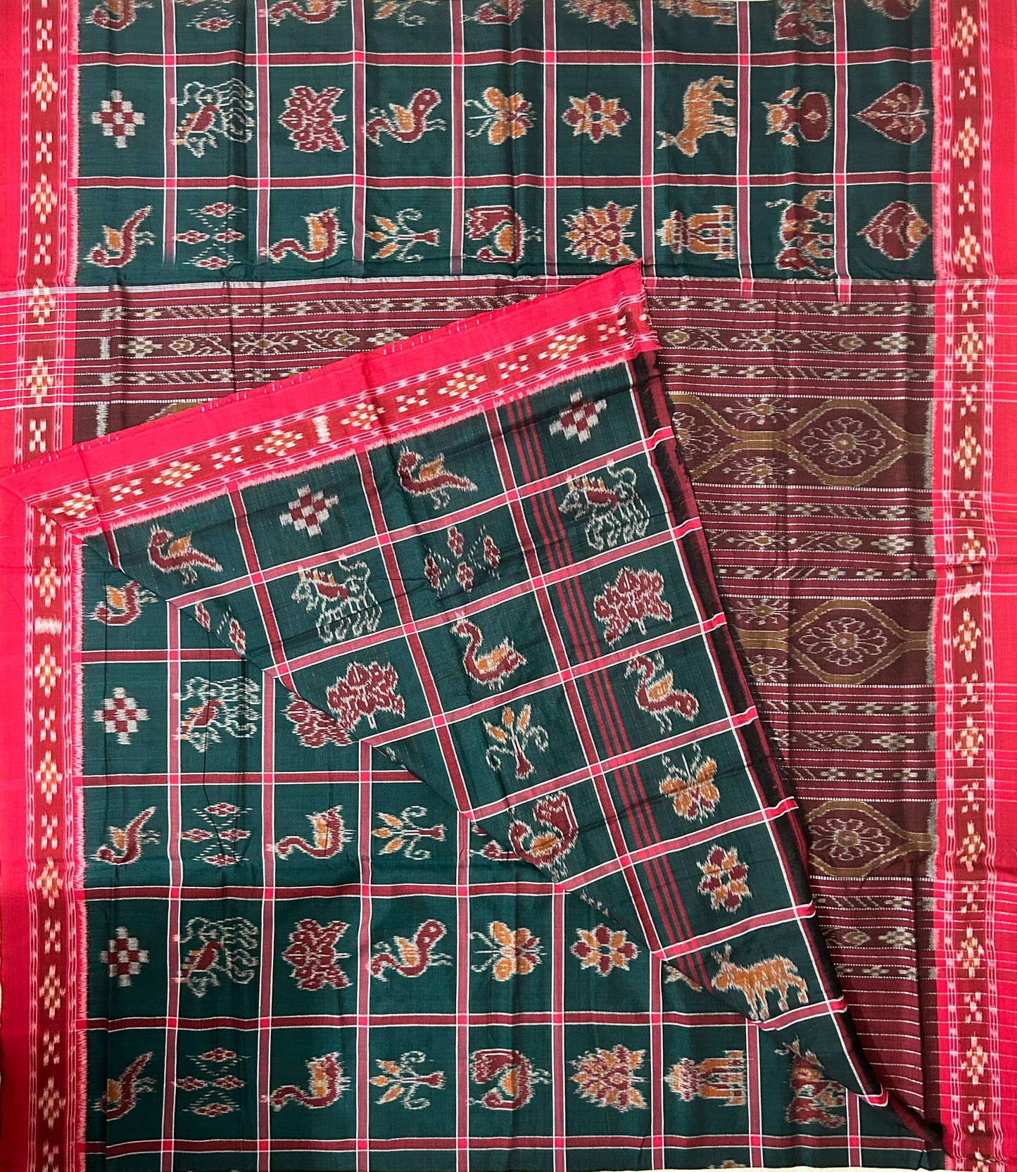 Odisha Pure cotton Nabakothi design Saree for artists and film makers from nuapatna handloom