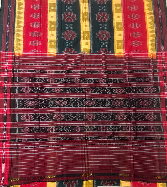 Odisha Handloom Sambalpuri Special Design Ikkat Nuapatna Cotton Saree