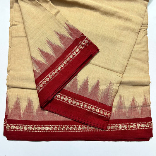 Odisha Handloom Pure Cotton School Uniform Saree