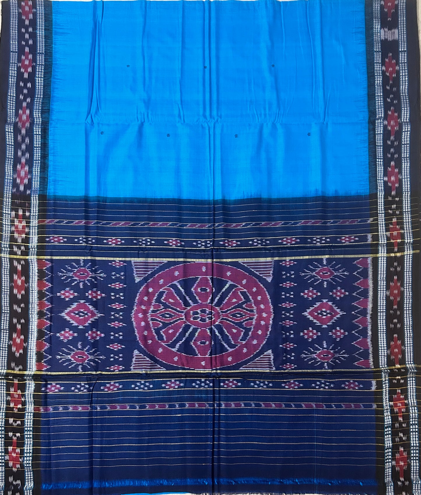 Odisha Handloom Nuapatna plain body pasapalli border Affordable cotton saree