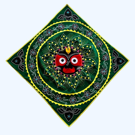 Odisha handicraft Pipili Chandua Applique Jagannath idol Face at best Price for Home Decor