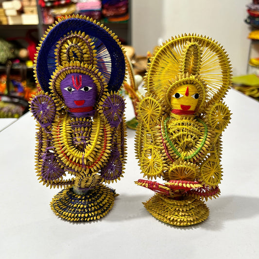 Odisha Handicraft Laxmi Narayana Idol made with Rice Grain or Dhana Murti