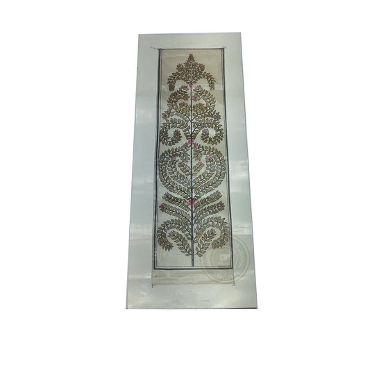 Authentic Odisha Pattachitra Green Foliage Artwork – Ethnic Wall Hanging