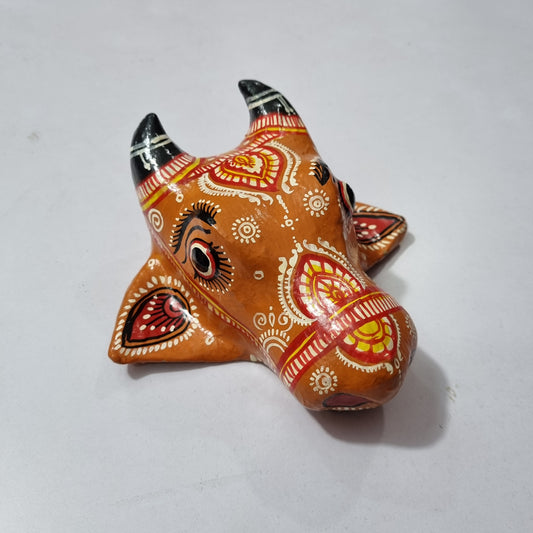 Odisha handmade handicraft bull face mask for Home Decor - Hand Painting