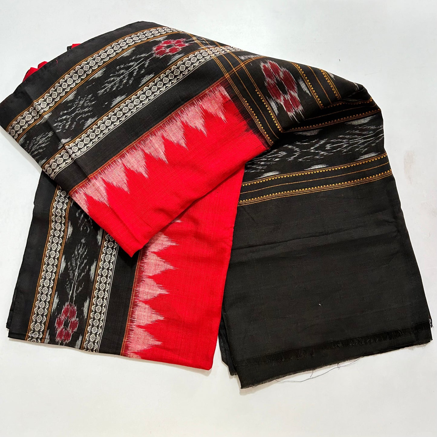 Odisha handloom sambalpuri design temple border dupatta for girls