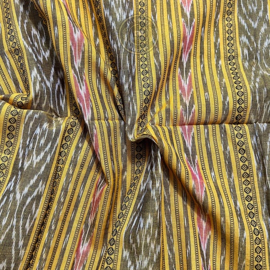 Odisha handloom Ikat maniabandha Cotton Fabric for unisex dresses