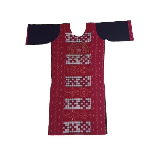 Odisha handloom Sambalpuri cotton ikat kurti for women for festive occasions