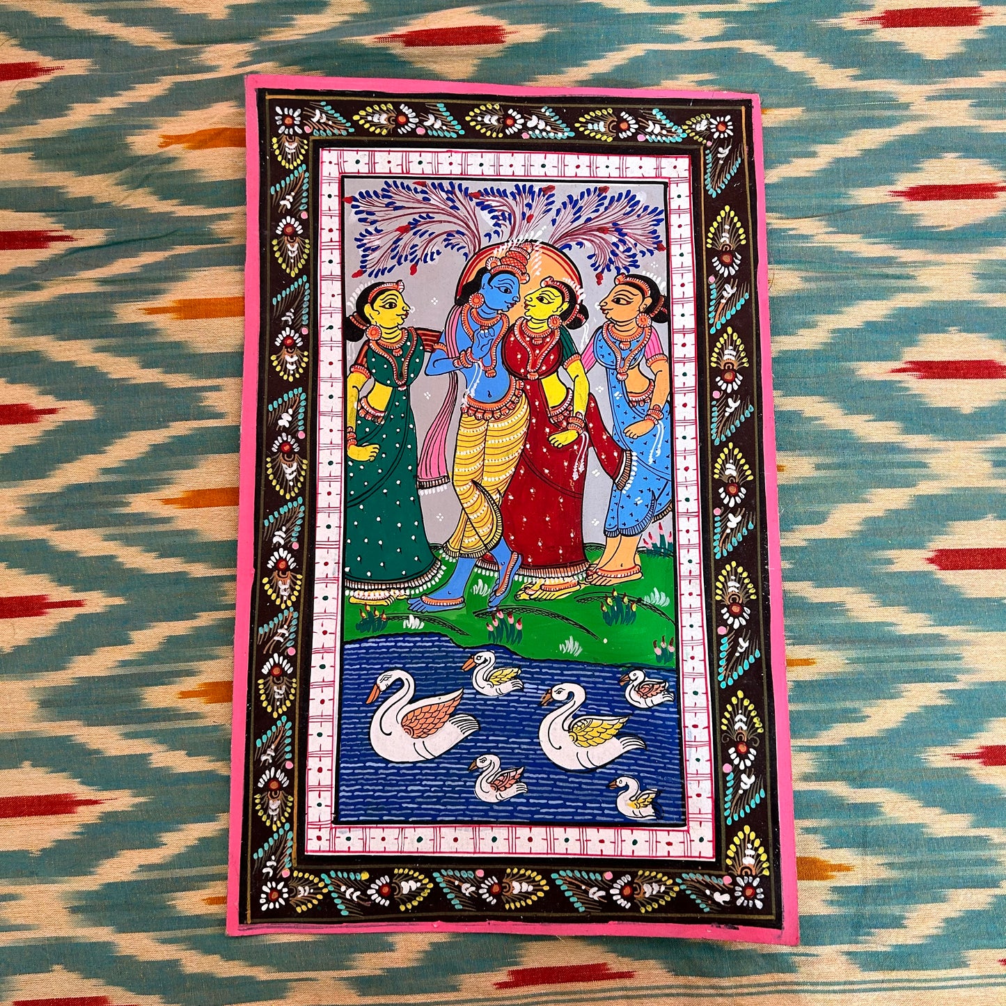 Odisha Handicraft Raghurajpur Exclusive Patachitra Painting for Home Office Decoration