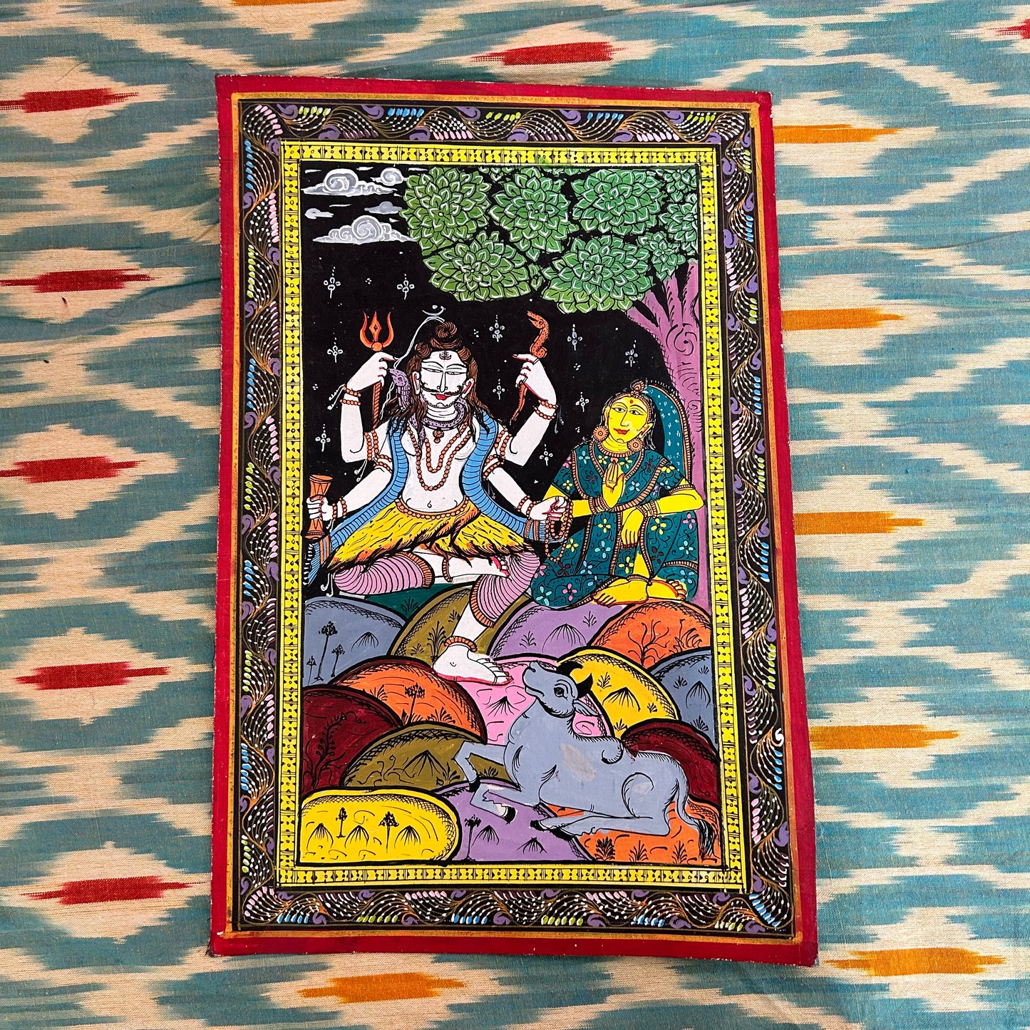 Odisha Handicrafts Lord Shiva Patachitra Painting from Nayakpatna